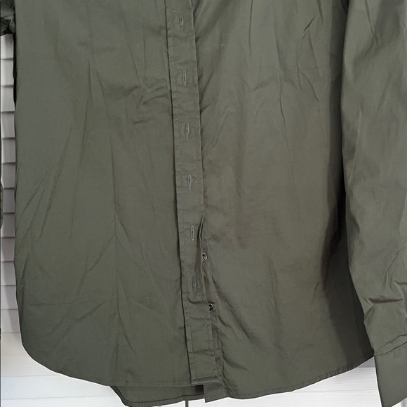 The Shirt Green Long Sleeve Blouse Top Sz Small - Picture 3 of 8